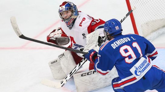 In the System: Murashov's dominant season continues with KHL debut taken at PPG Paints Arena (Weekly Features). Photo by LOKOMOTIV